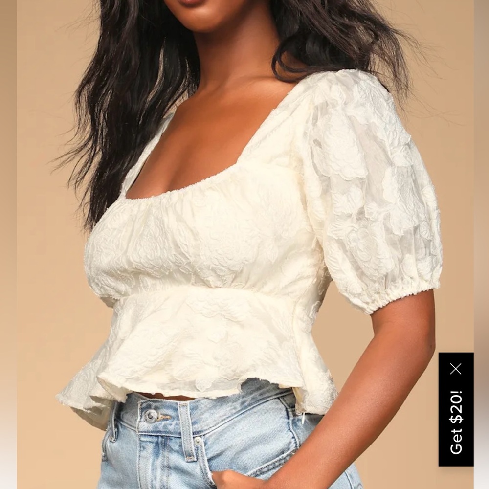 Lulus Jacquard Crop Top